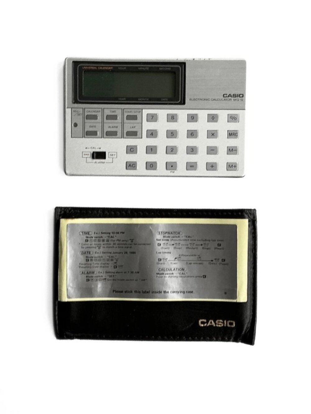 Casio Electronic Calculator MQ-12 (Need Battery) D517 James Bond 007 Rolex